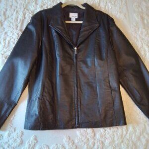 East 5th Black Leather Jacket
